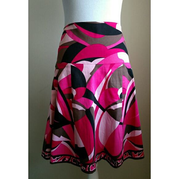 Elie Tahari Geo Patterned Skirt - Size 4 - EUC - Picture 1 of 7